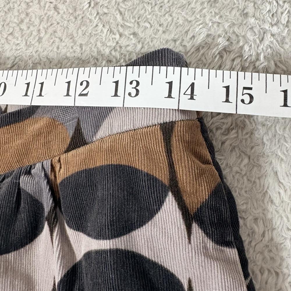 Boden‎ Corduroy Skirt Womens Multicolor Sz 6L Retro Geometric A Line 100% Cotton - Picture 4 of 10